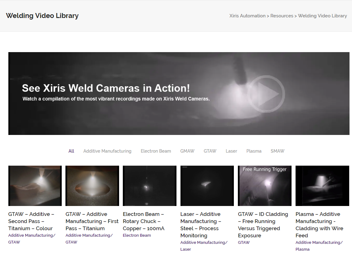 Xiris_Weld Video Library
