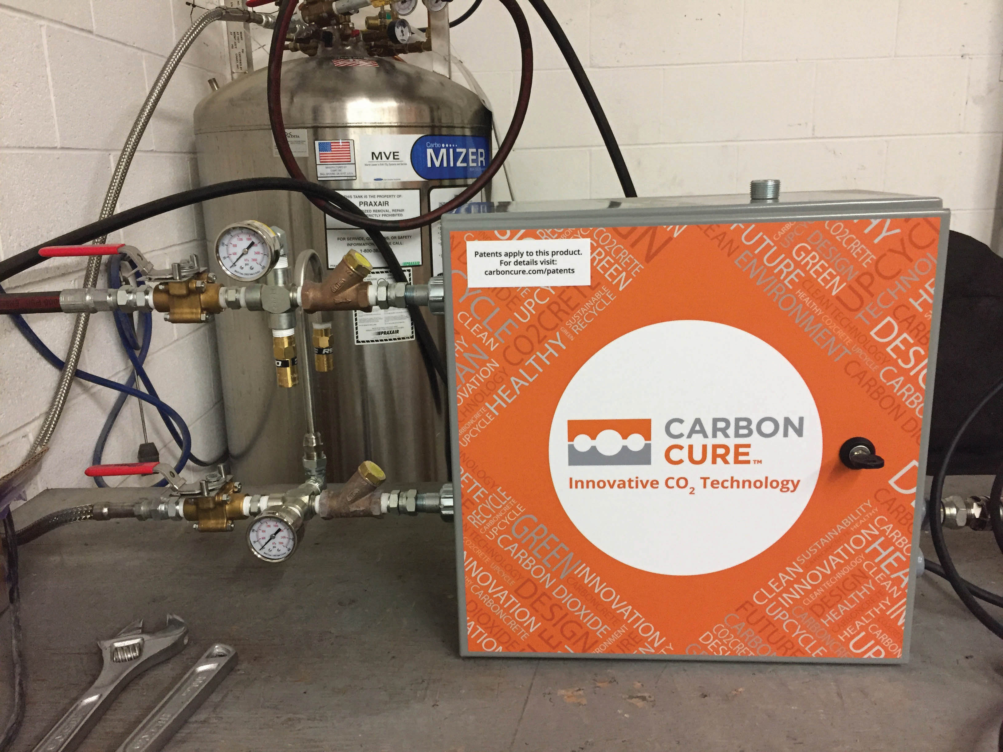 CarbonCure Valve Box and Gas Tank