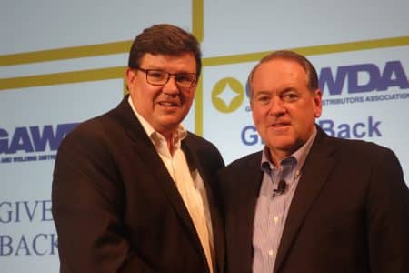 Bill Visintainer and Mike Huckabee