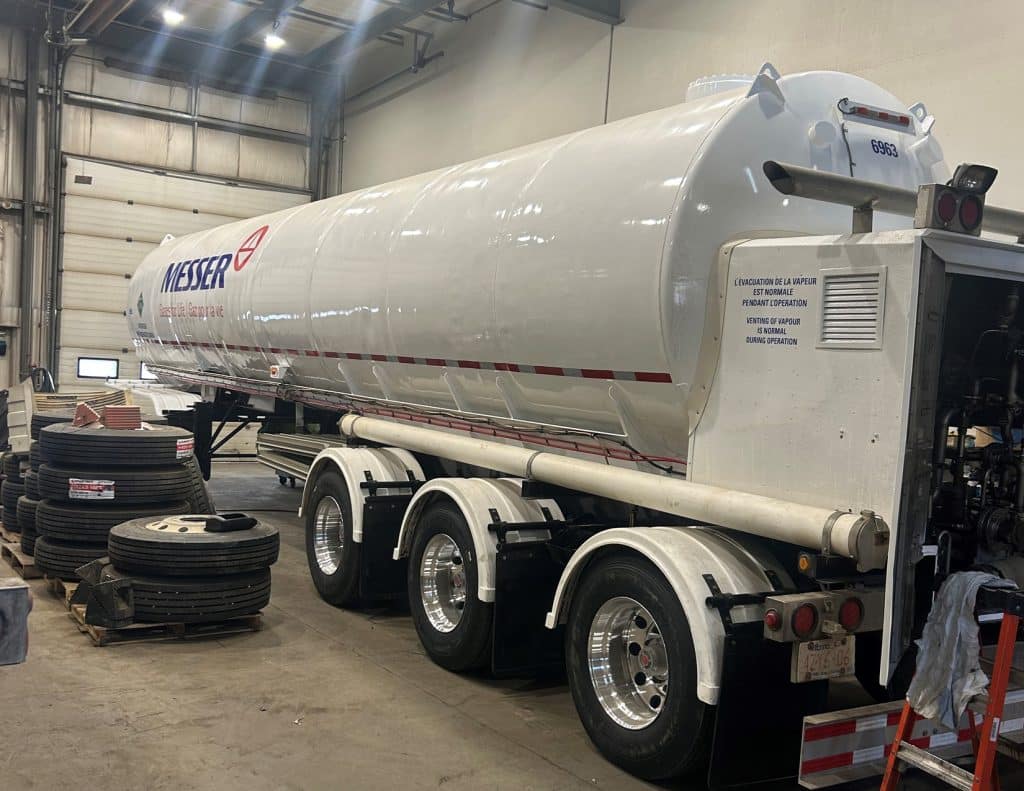 White Tanker Trailer