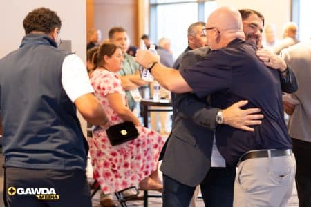 Attendees networking during the 2026 GAWDA Networking 360 event in Boston