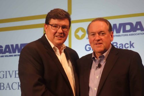 Bill Visintainer and Mike Huckabee